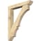 Ekena Millwork Balboa Slat Rough Sawn Bracket w/ Offset Brace, Douglas Fir, 6"W x 34"D x 42"H BKT0604X34X42BOA06RDF - alternate 1